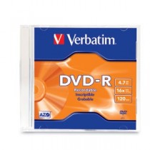 Verbatim Disco Vírgen para DVD, DVD-R, 16x, 1 Disco (95093) - Envío Gratis