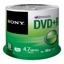 Sony Torre de Discos Virgenes para DVD, DVD+R, 16x, 50 Discos (50DPR47SP) - Envío Gratis