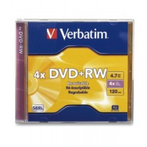 Verbatim Disco Vírgen para DVD, DVD+RW, 4x, 1 Disco - Envío Gratis