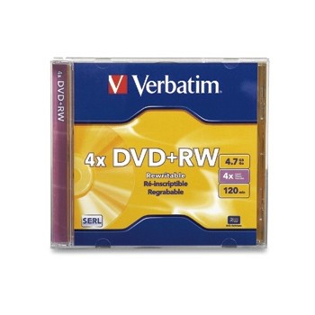 Verbatim Disco Vírgen para DVD, DVD+RW, 4x, 1 Disco - Envío Gratis