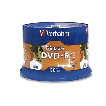 Verbatim Torre de Discos Virgenes para DVD, DVD-R, 50 Discos - Envío Gratis