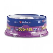 Verbatim Torre de Discos Virgenes para DVD, DVD+R Double Layer, 20 Discos - Envío Gratis