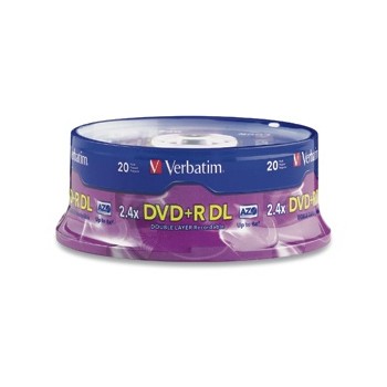 Verbatim Torre de Discos Virgenes para DVD, DVD+R Double Layer, 20 Discos - Envío Gratis