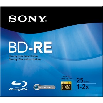 Sony Disco Virgen para Blu-Ray, BD-RE, 25GB (BNE25RH) - Envío Gratis