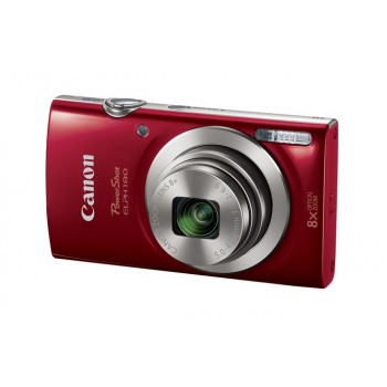 Cámara Digital Canon PowerShot ELPH 180, 20MP, Zoom óptico, Rojo/Plata - Envío Gratis