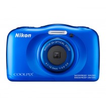 Cámara Digital Nikon COOLPIX W100, 13.2MP, Zoom óptico 3x, Azul - Envío Gratis