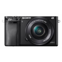 Cámara Digital Sony ILCE-6000L, 24.3MP, Zoom óptico 8x, Negro - Envío Gratis