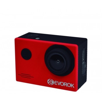 Cámara Deportiva Evorok Enjoy III, 16MP, Full HD, SD max. 32GB, Negro/Rojo - Envío Gratis