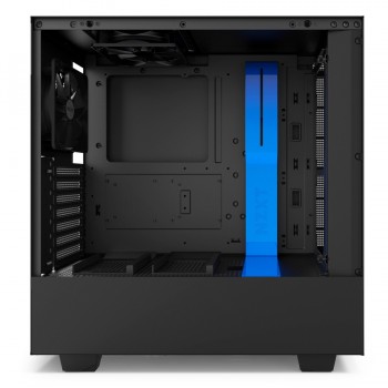 Gabinete NZXT H500 con Ventana, Midi-Tower, ATX/Micro-ATX/Mini-ITX, USB 3.0, sin Fuente, Negro/Azul - Envío Gratis