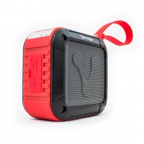 Vorago Bocina Portátil BSP-300, Bluetooth, Inalámbrico, 3W RMS, Negro/Rojo - Envío Gratis