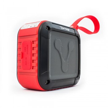 Vorago Bocina Portátil BSP-300, Bluetooth, Inalámbrico, 3W RMS, Negro/Rojo - Envío Gratis