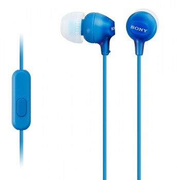 Sony Audífonos Intrauriculares con Micrófono MDREX14AP, Alámbrico, 1.2 Metros, 3.5mm, Azul - Envío Gratis