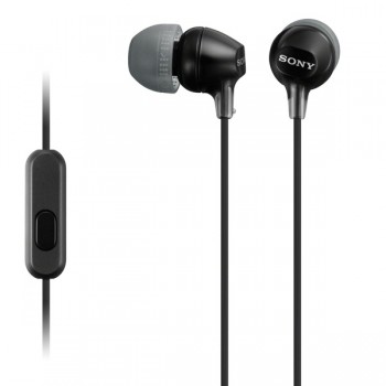 Sony Audífonos Intrauriculares con Micrófono MDREX14AP, Alámbrico, 1.2 Metros, 3.5mm, Negro - Envío Gratis