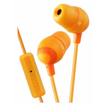 JVC Audífonos Intrauriculares con Micrófono HA-FR37, Alámbrico, 1.2 Metros, 3.5mm, Naranja - Envío Gratis