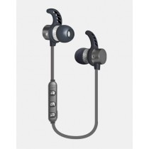 Ginga Audífonos Intrauriculares Deportivos con Micrófono GI18AUD01BT-GR, Inalámbrico, Bluetooth, Gris - Envío Gratis