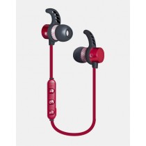 Ginga Audífonos Intrauriculares Deportivos con Micrófono GI18AUD01BT-RO, Inalámbrico, Bluetooth, Rojo - Envío Gratis