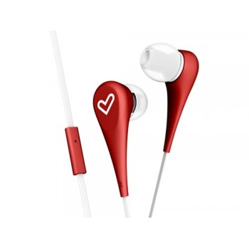 Energy Sistem Audífonos Intrauriculares con Micrófono Style 1+, Alámbrico, 1.2 Metros, 3.5mm, Rojo - Envío Gratis