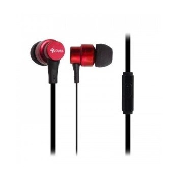 Stylos Audífonos Intrauriculares con Micrófono STSAUA1R, Alámbrico, 1.2 Metros, 3.5mm, Rojo - Envío Gratis