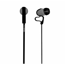 Mobifree Audífonos Intrauriculares con Micrófono Urban Kaos, Alámbrico, 1.2 Metros, 3.5mm, Negro - Envío Gratis