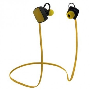 BRobotix Audífonos Intrauriculares Deportivos 100353A, Inalámbrico, Bluetooth, Amarillo - Envío Gratis