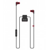 Pioneer Audífonos Intrauriculares con Micrófono ClipWear Active, Inalámbrico, Bluetooth, Negro/Rojo - Envío Gratis