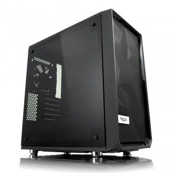 Gabinete Fractal Design Meshify C Mini – Dark TG con Ventana, Mini-Tower, ITX Micro-ATX, sin Fuente, Negro - Envío Gratis