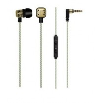 Maxell Audífonos Intrauriculares con Micrófono Solid2, Alámbrico, 1.2 Metros, 3.5mm, Oro - Envío Gratis