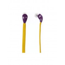 Grixx Audífonos Intrauriculares Agujetas, Alámbrico, 1.2 Metros, 3.5mm, Púrpura/Amarillo - Envío Gratis