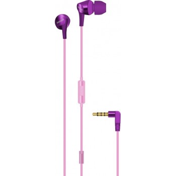 Maxell Audífonos Intrauriculares con Micrófono Fusion, Alámbrico, 3.5mm, Púrpura - Envío Gratis