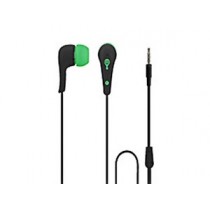 Easy Line Audífonos Intrauriculares con Micrófono EL-994275, Alámbrico, 1.2 Metros, 3.5mm, Negro/Verde - Envío Gratis