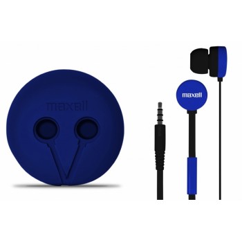 Maxell Audífonos Intrauriculares con Micrófono WR-360, Alámbrico, 1.2 Metros, Azul - Envío Gratis