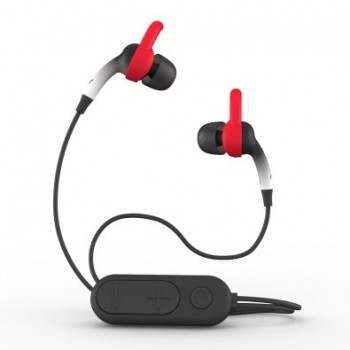 Zagg Audífonos Intrauriculares Sound Hub Plugz, Inalámbrico, Bluetooth, USB, Gris/Rojo - Envío Gratis