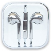 BRobotix Audífonos Intrauriculares para iPhone, 1.15 Metros, Plata - Envío Gratis