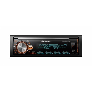 Pioneer Autoestéreo MVH-X30BT, 88W, FLAC/MP3/WAV/WMA, Bluetooth/USB/CD, Negro - Envío Gratis