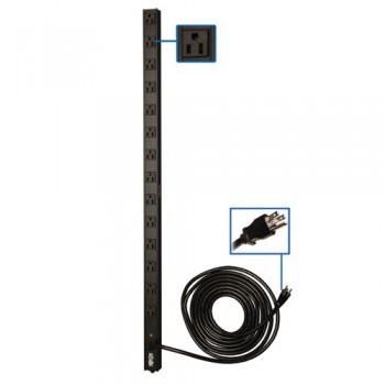 Tripp Lite PDU Monofásico Básico, 15A 120V, para Instalación Vertical de 0U en Rack - Envío Gratis