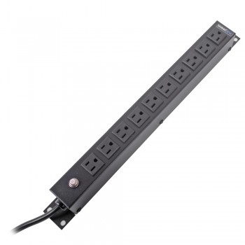 LinkedPRO PDU para Rack 1U, 15A, 120V, 10 Contactos, Negro - Envío Gratis