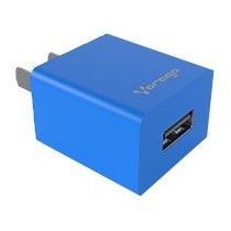 Vorago Cargador de Pared AU-105 V2, 5V, 1 Puerto USB 2.0, Azul - Envío Gratis