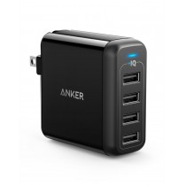 Anker Cargador de Pared A2142112, 5V, 4 Puertos USB 2.0, Negro - Envío Gratis