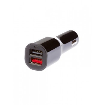 Grixx Cargador para Auto GROCFCHDUSB01, 2x USB, Negro - Envío Gratis