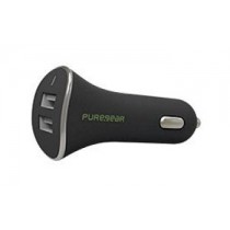 PureGear Cargador para Auto 97202VRP, 2x USB 2.0, 24W, Negro - Envío Gratis