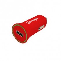 Vorago Cargador de Auto AU-101, 5V, 1x USB 2.0, Rojo - Envío Gratis