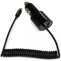 StarTech.com Cargador USB para Auto de 2 Puertos, con Cable micro USB, Negro - Envío Gratis