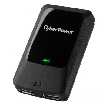 CyberPower Cargador USB uTravel, 5V, 2.1A, Negro - Envío Gratis