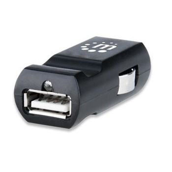 Manhattan Cargador USB PopCharge para Automóvil, USB 2.0, Negro - Envío Gratis
