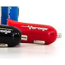 Vorago Cargador USB para Auto AU-101, USB 2.0, 5V, Rojo - Envío Gratis