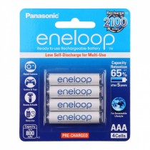 Panasonic Pilas Recargables AAA, 800mAh, 4 Piezas - Envío Gratis