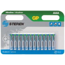 Steren Pilas Alcalinas AAA, 1.5V, 12 Piezas - Envío Gratis