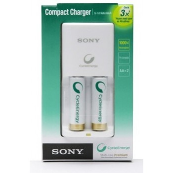 Sony Cargador Compacto para 1-2 Pilas AA o AAA - Envío Gratis