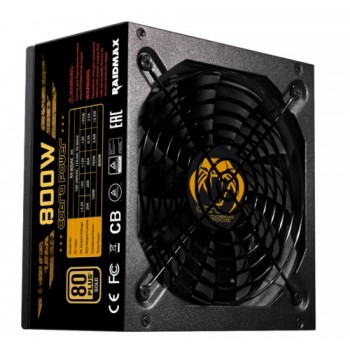 Fuente de Poder Raidmax Cobra 80 PLUS Gold, 20+4 pin ATX, 135mm, 800W - Envío Gratis