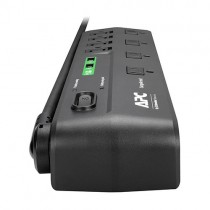 APC Supresor de Picos SurgeArrest P8U2, 8 Contactos, 2x USB, 2630 Joules, Negro - Envío Gratis